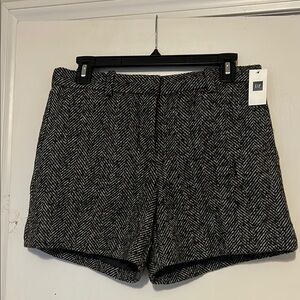 GAP Black and White High Waist Shorts